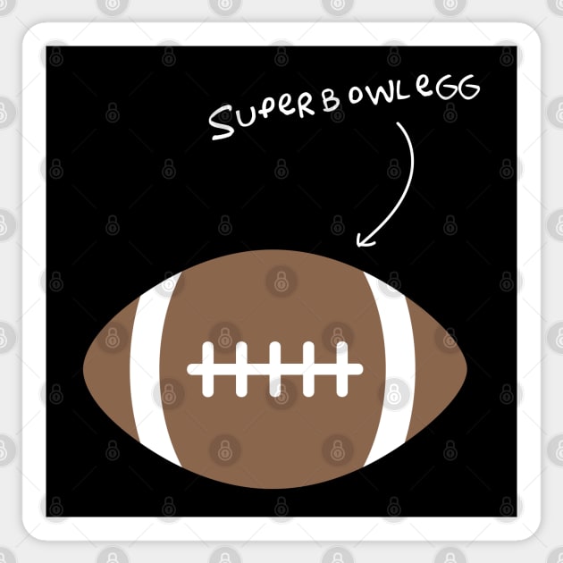 Superbowl Egg Sticker by DesignCat